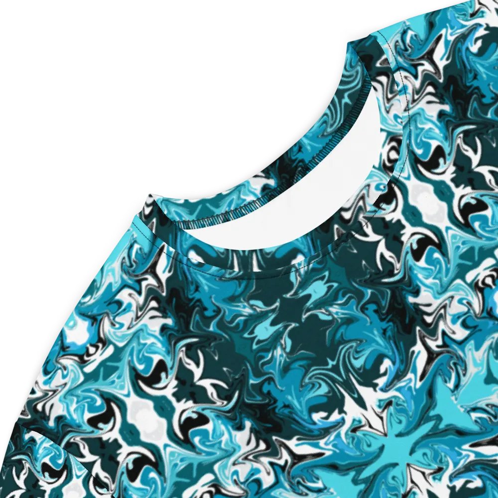 Blue Swirl T-Shirt Dress product image (6)