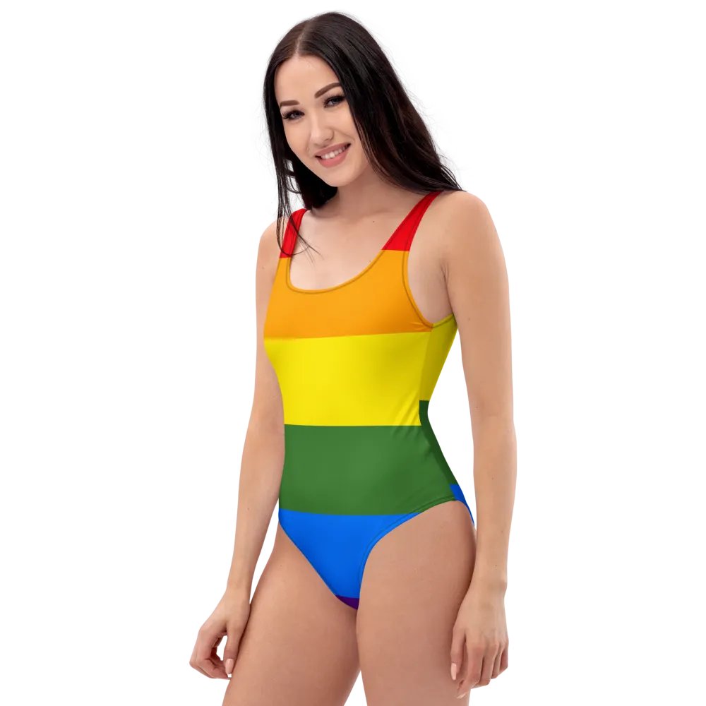 Rainbow Stripes All-Over Swimsuit product image (4)