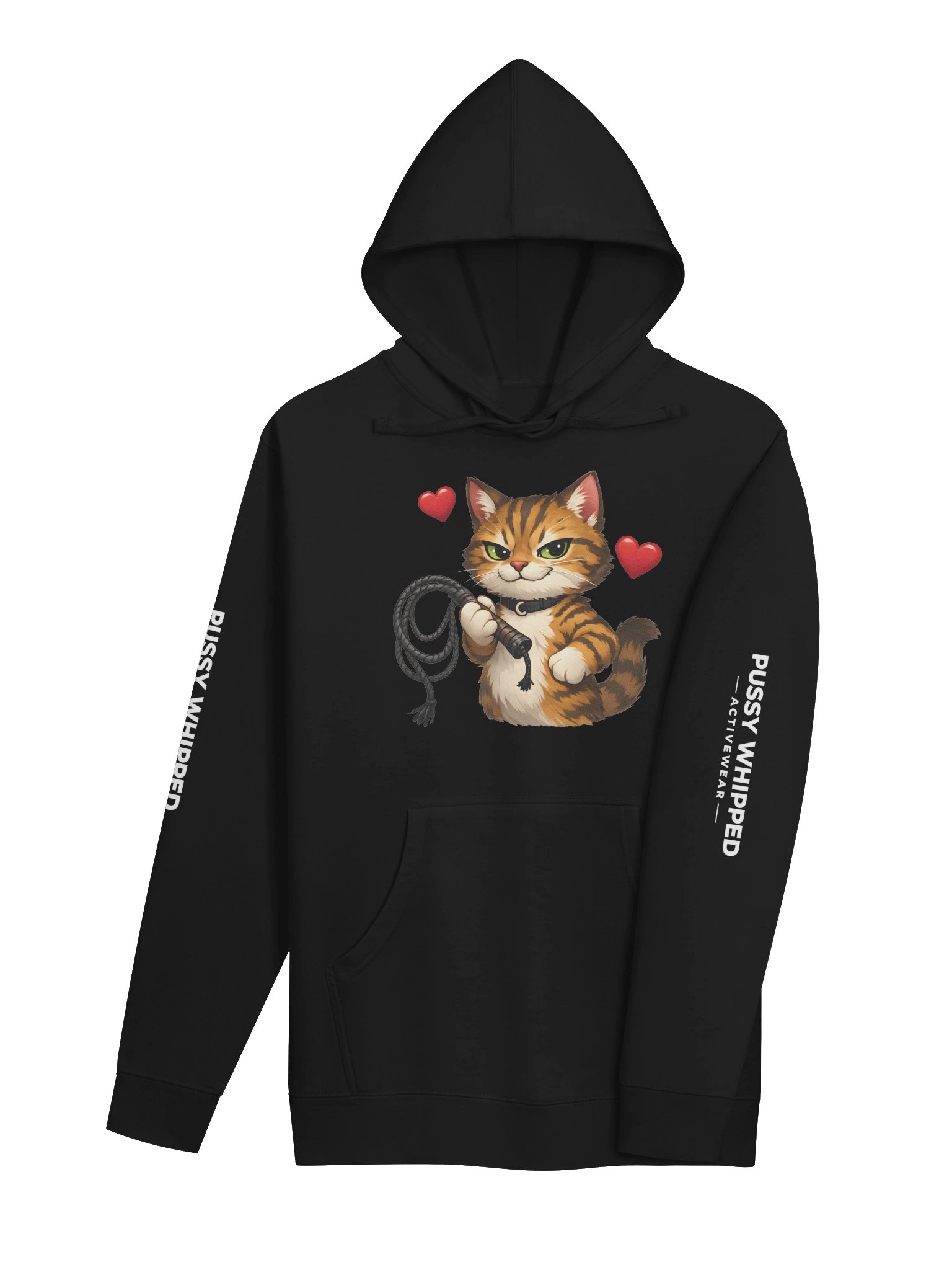 Pussy whipped meme Hoodie with sleeve writing product image (4)