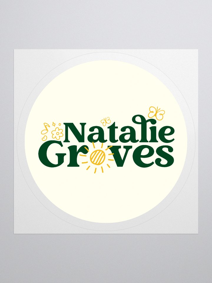 Natalie Groves Text Logo Sticker! product image (3)