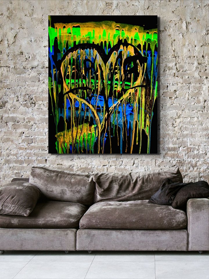 Graffiti Heart Glow Canvas Print product image (2)