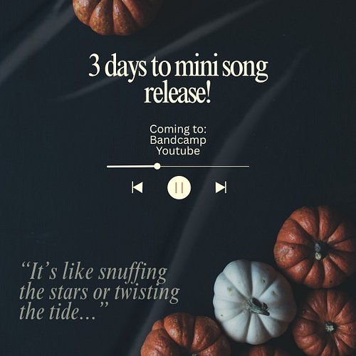 Countdown to my little October release is on its way! 🎃✨

#songrelease #indieartist