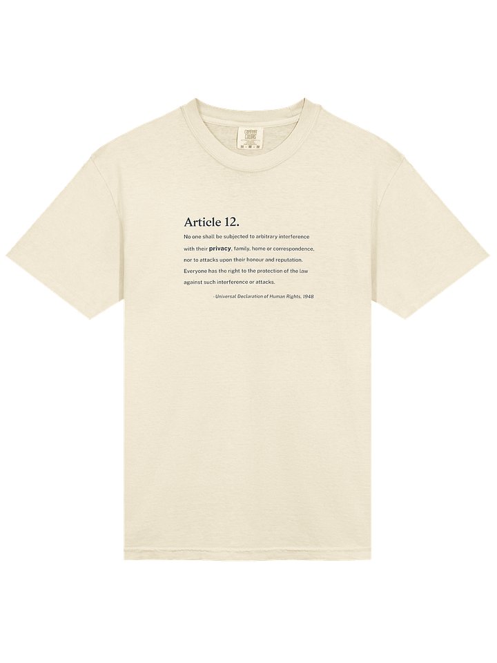 Article 12 - Heavyweight T-Shirt (Comfort Colors) product image (1)