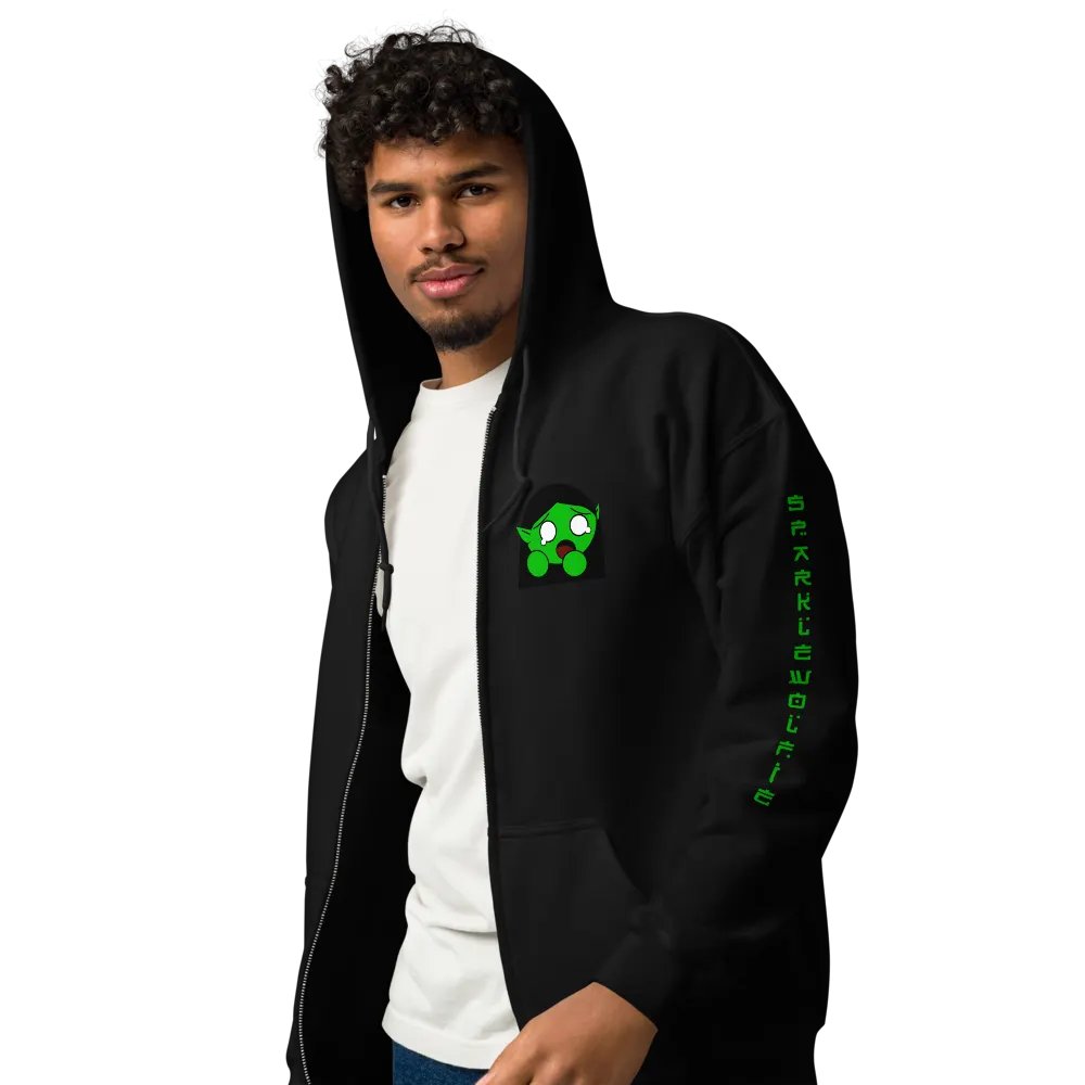 Scared Gremlin Zip-Up Hoodie product image (3)