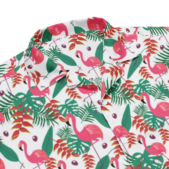 Flamingo Tropical Vibes Hawaiian Shirt product image (2)