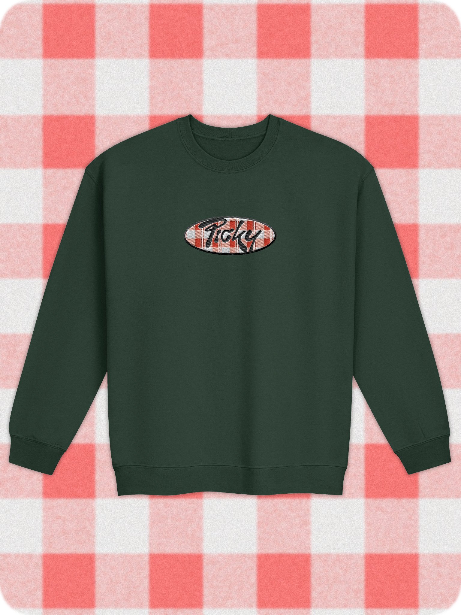 Picky Embroidered Crewneck (4 Colors) product image (5)