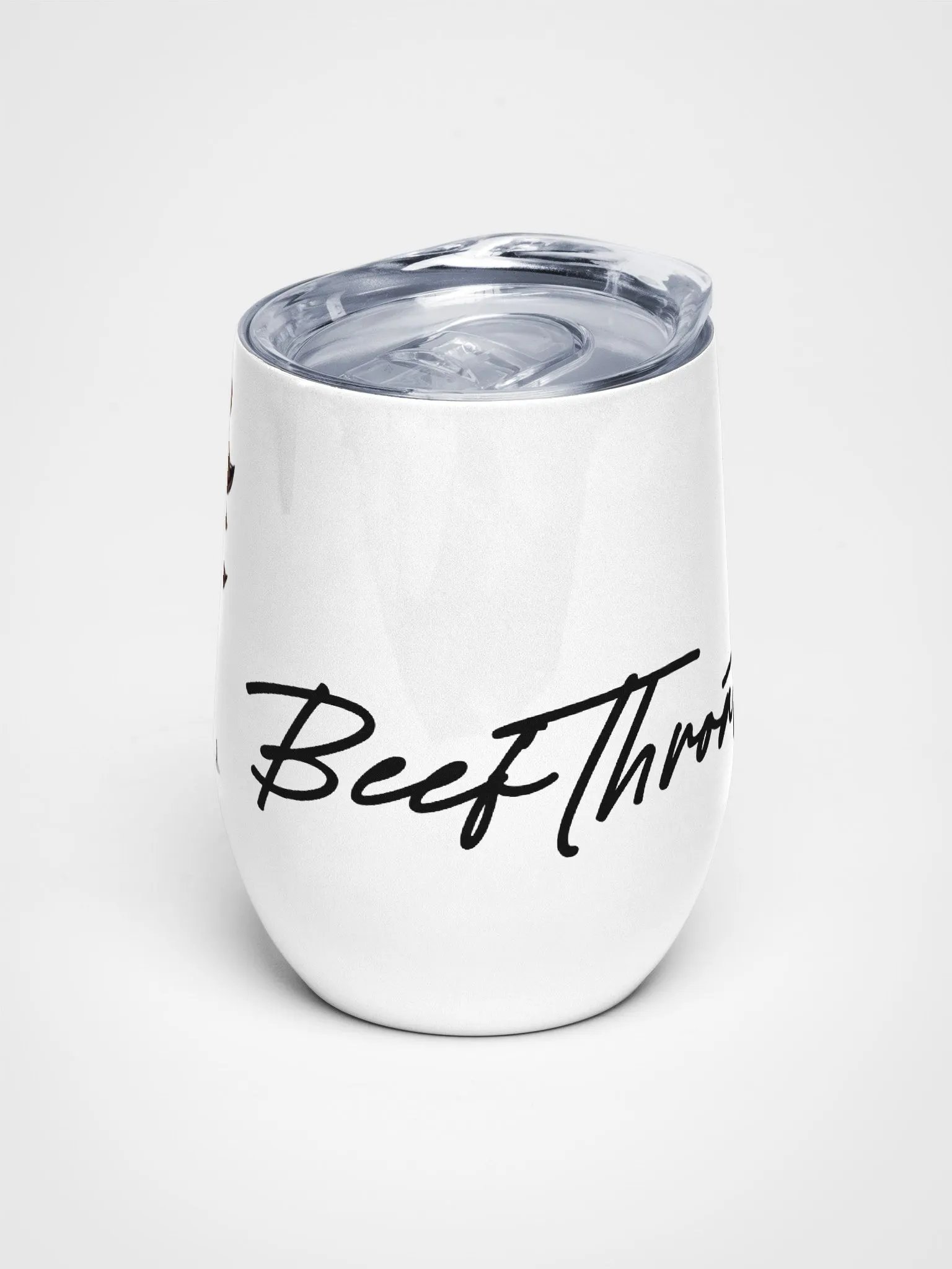Beefy's Bubbly Buddy: The Beefthroat.com Wine Glass with Lid product image (2)