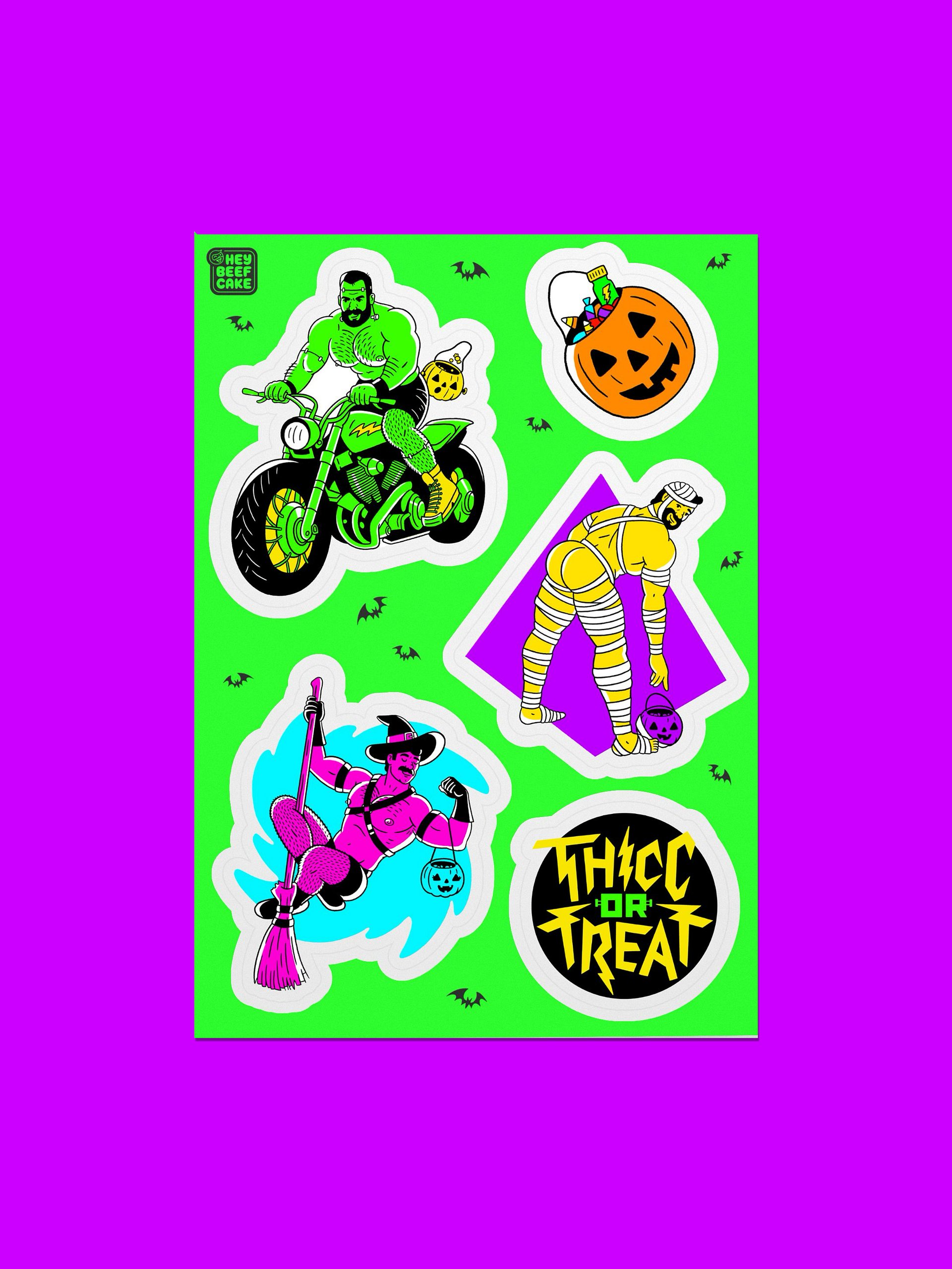THICC or TREAT 2024 Sticker Sheet 1 product image (4)