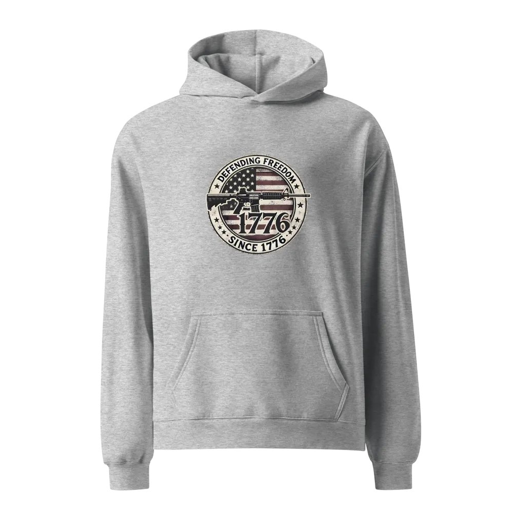 Premium Oversized Hoodie – “Defending Freedom Since 1776” product image (4)