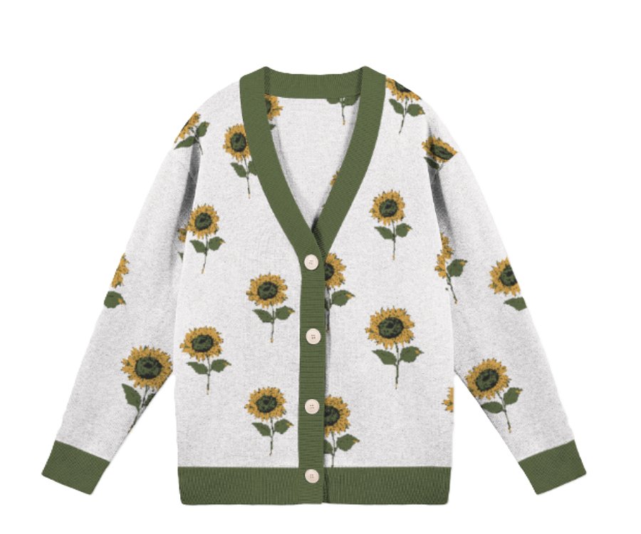 Knitted Sunflower Cardi | Knitted Fashion Apparel product image (1)