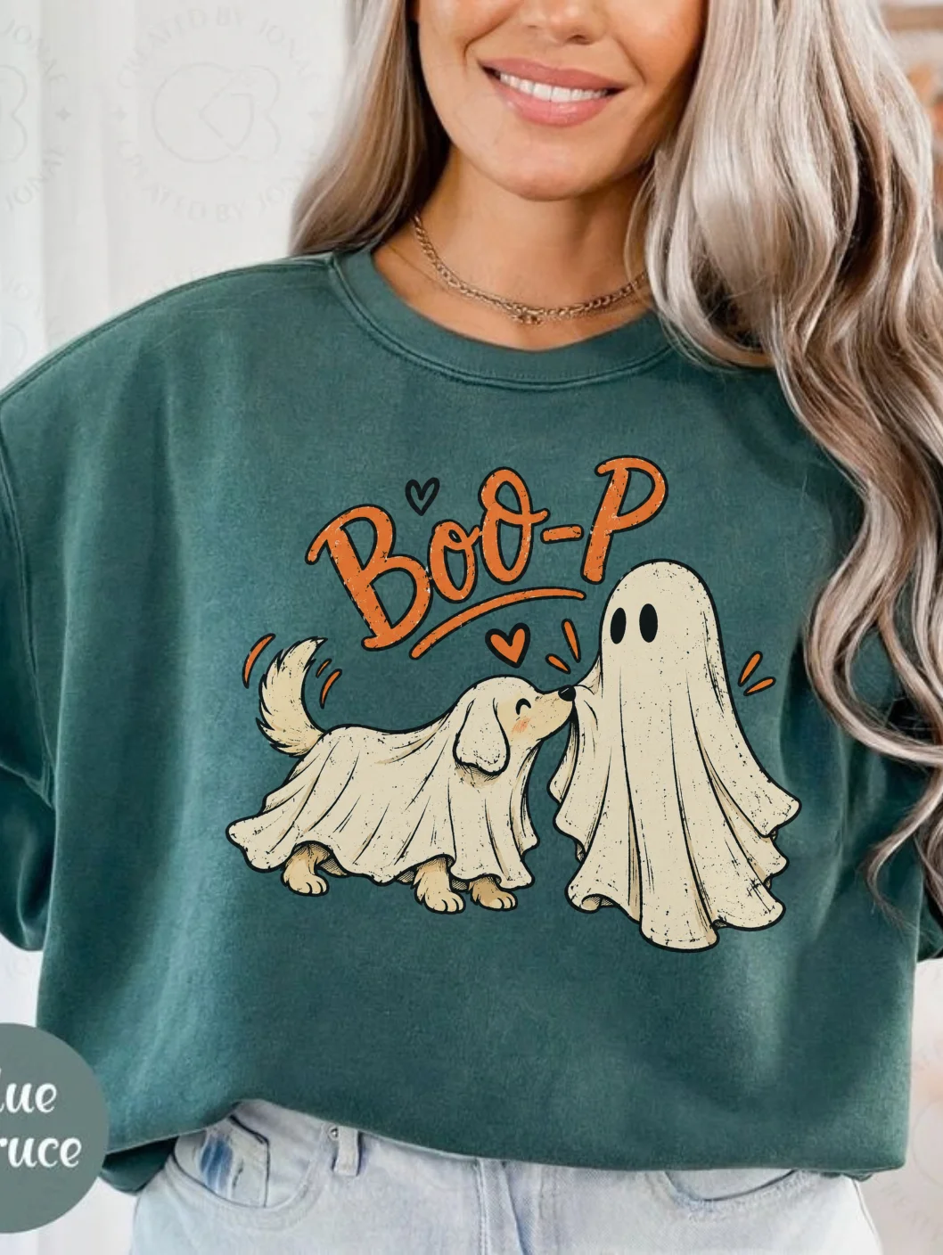 Boo-P Ghost Dog Halloween T-Shirt, Cute Spooky Dog Tee, Ghost Costume Shirt, Funny Halloween Shirt, Dog Lover Gift, Vintage Halloween Tee product image (5)