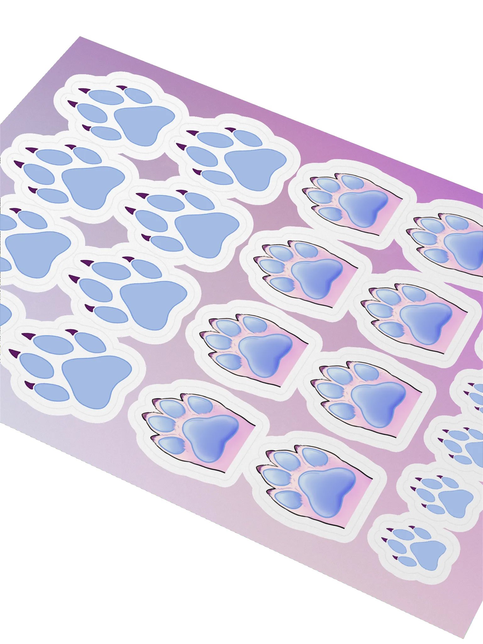 Paw Print Sticker Sheet product image (2)
