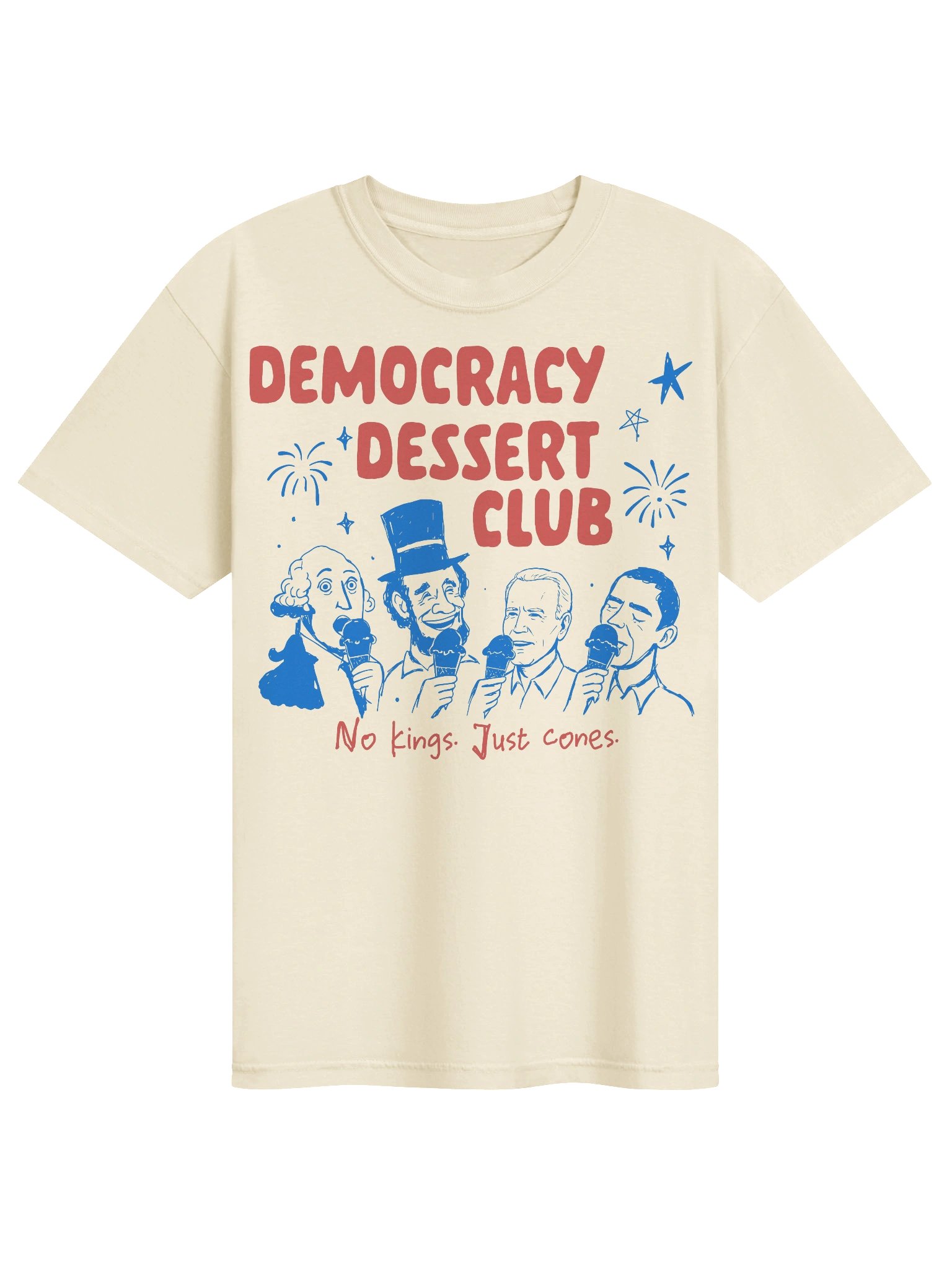 Democracy Dessert Club Washington Lincoln Obama Biden Ice Cream T-Shirt product image (25)