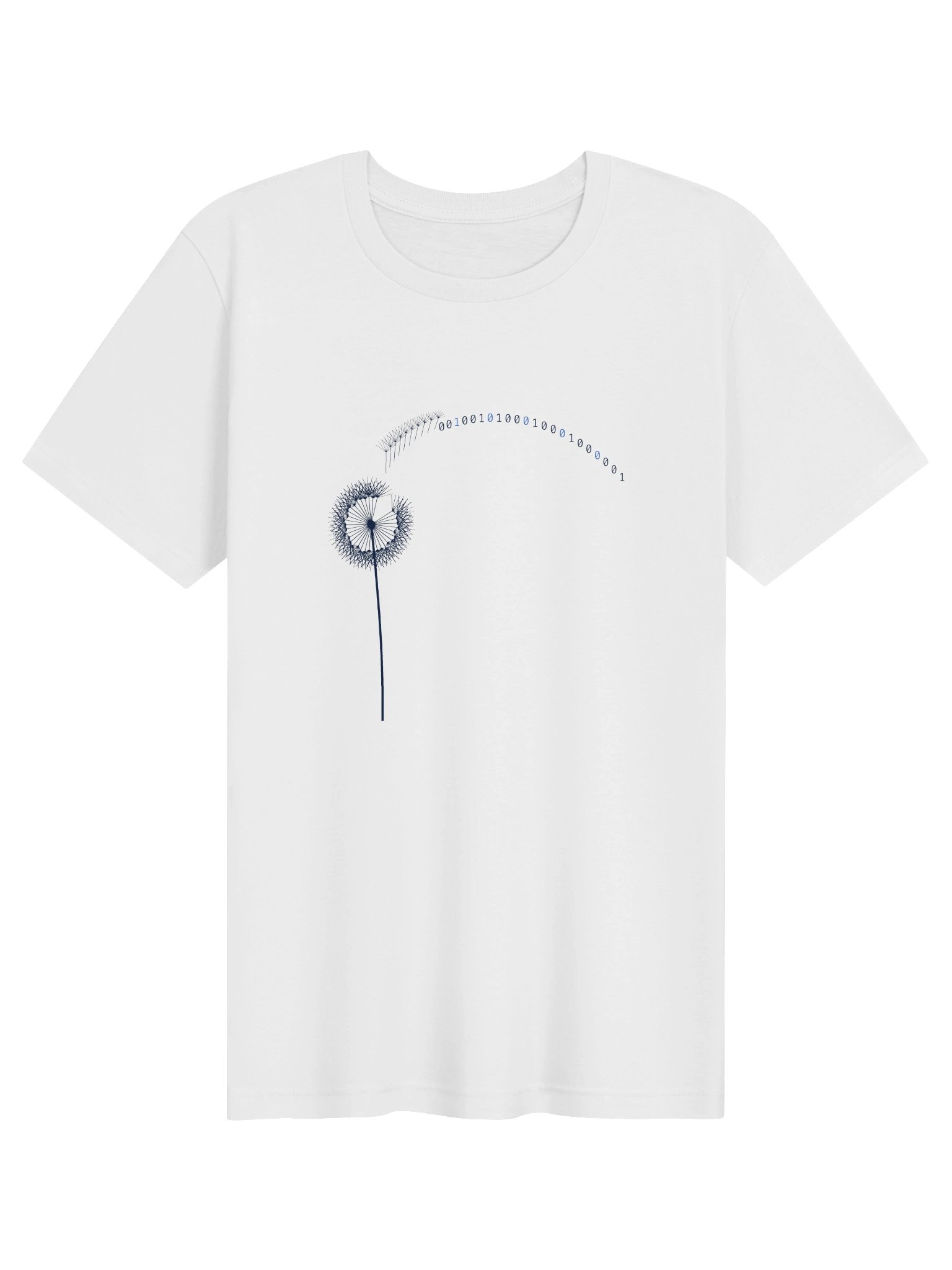 VIDANALYTICA INC Tee - Binary Dandelion White product image (1)