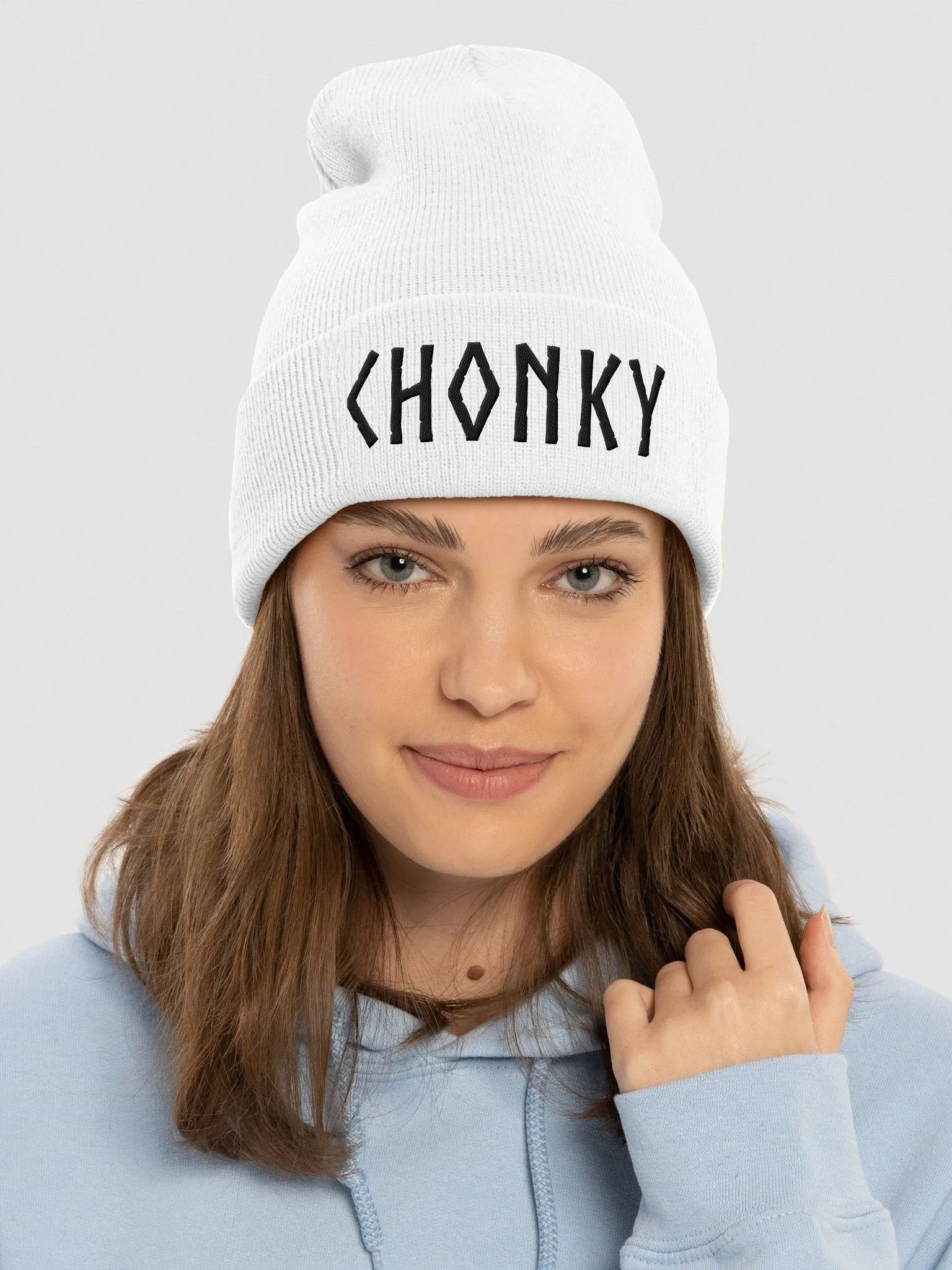 CHONKY - Beanie Black Embroidery product image (3)