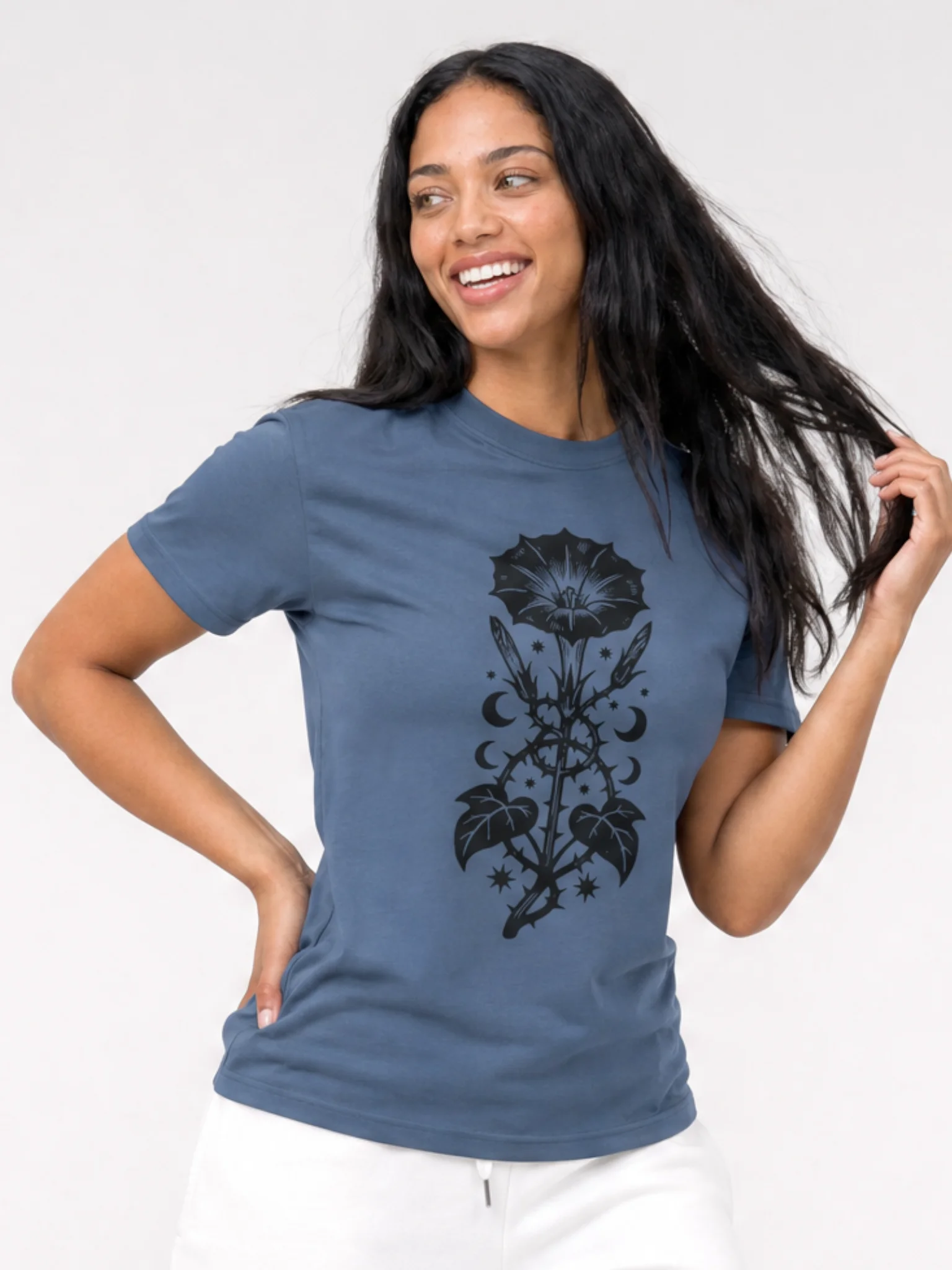 Moonflower Floral Graphic T-Shirt product image (2)