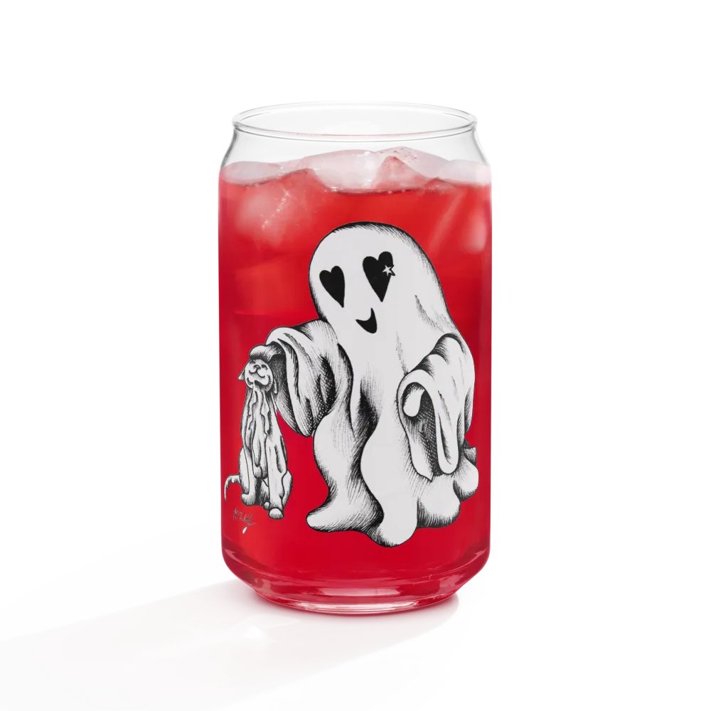 Ghost Cat and Ghost, Can-Shaped Glass product image (9)
