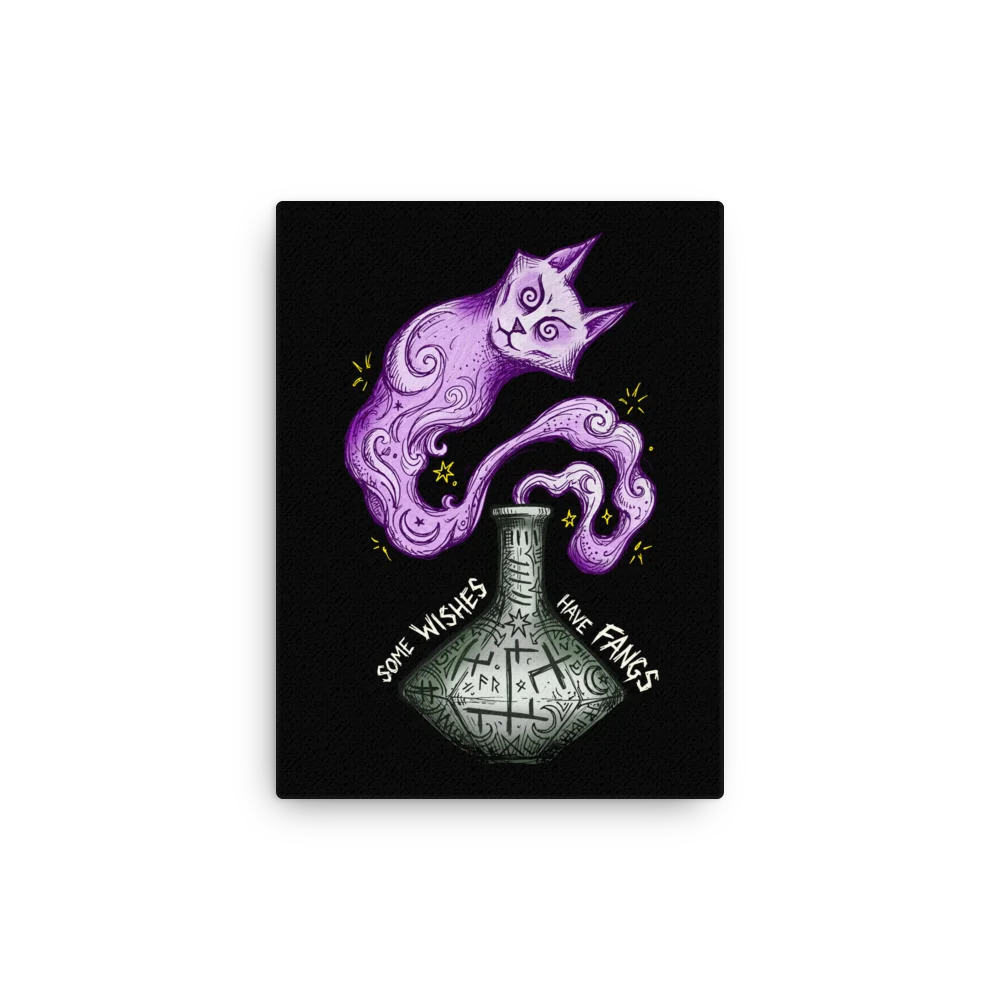 Some Wishes Have Fangs Canvas product image (1)