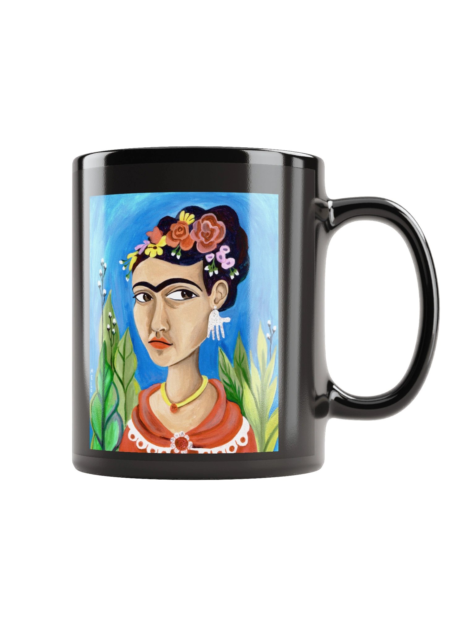 Frida Kahlo Hand Earring MUG product image (1)