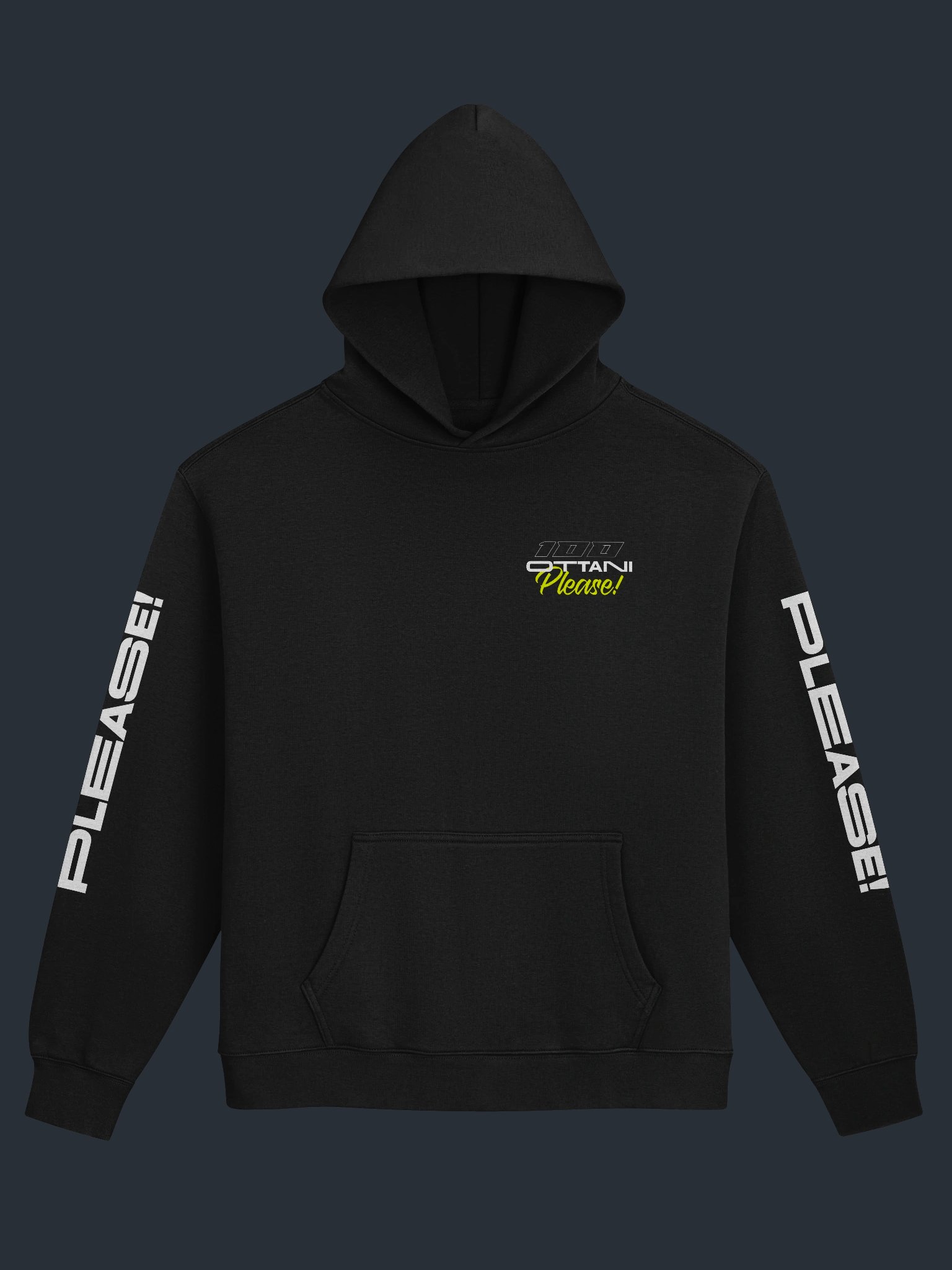 100 Ottani Please!™ Premium Oversized Racing Streetwear Hoodie | Low Visibility Edition product image (3)