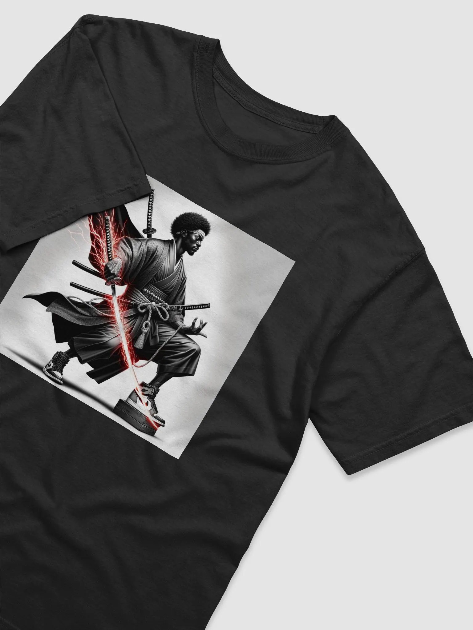 Black Samurai Tee Red V6 product image (8)