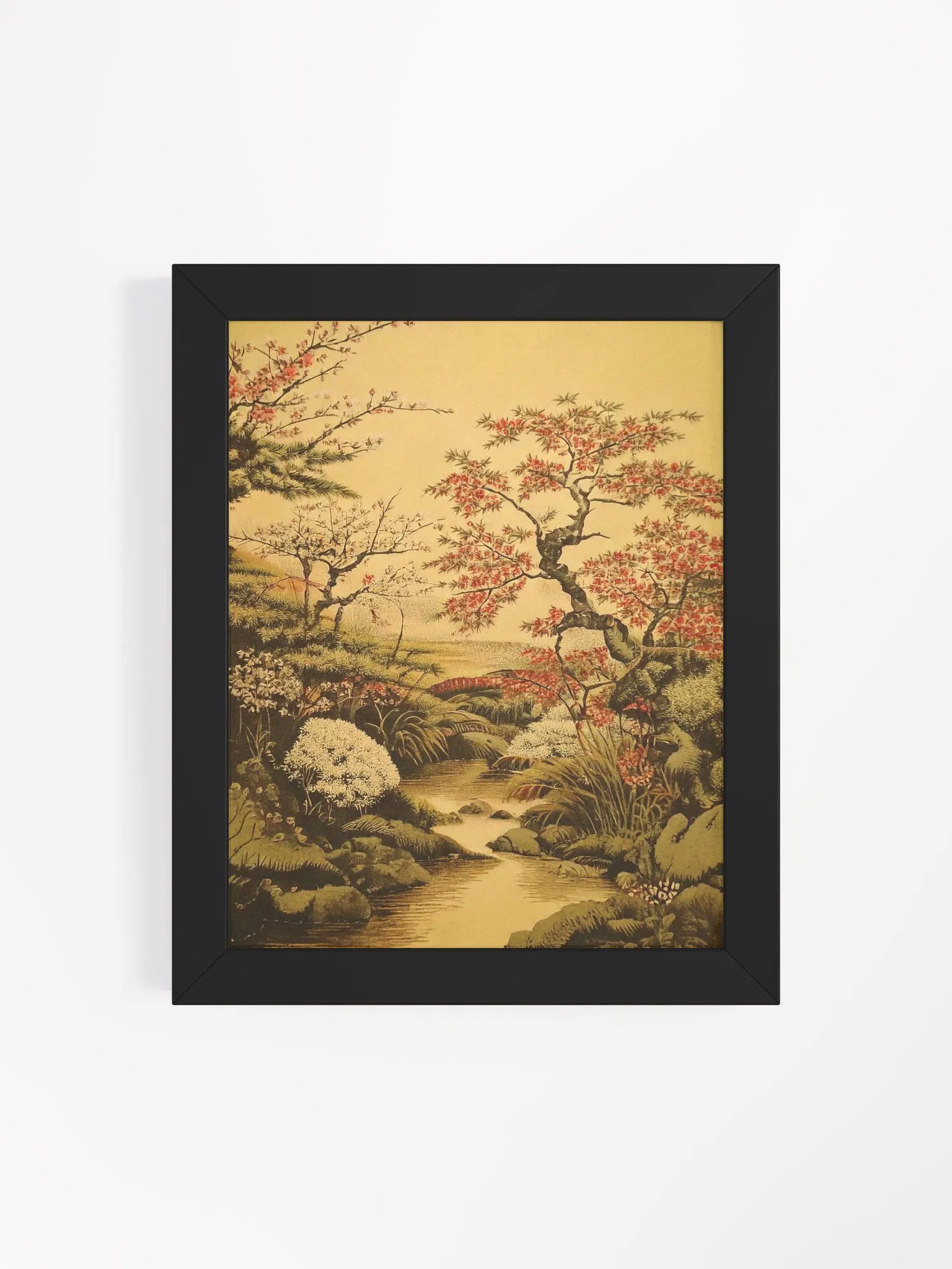 Serenity in Bloom – Japanese Kanō Inspired Art Print product image (3)