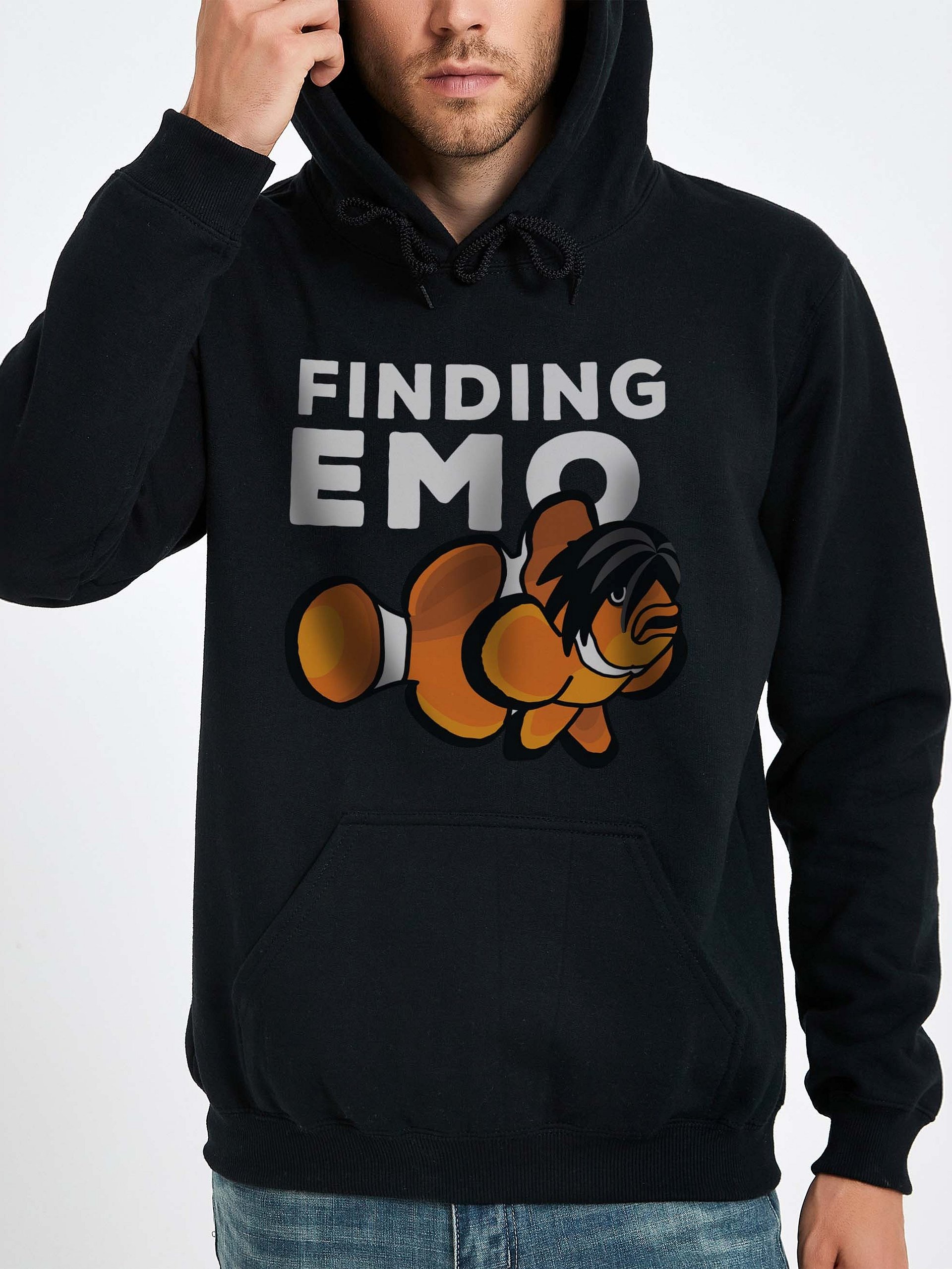 Finding Emo Clownfish Hoodie for Reef Aquarium Lovers product image (2)