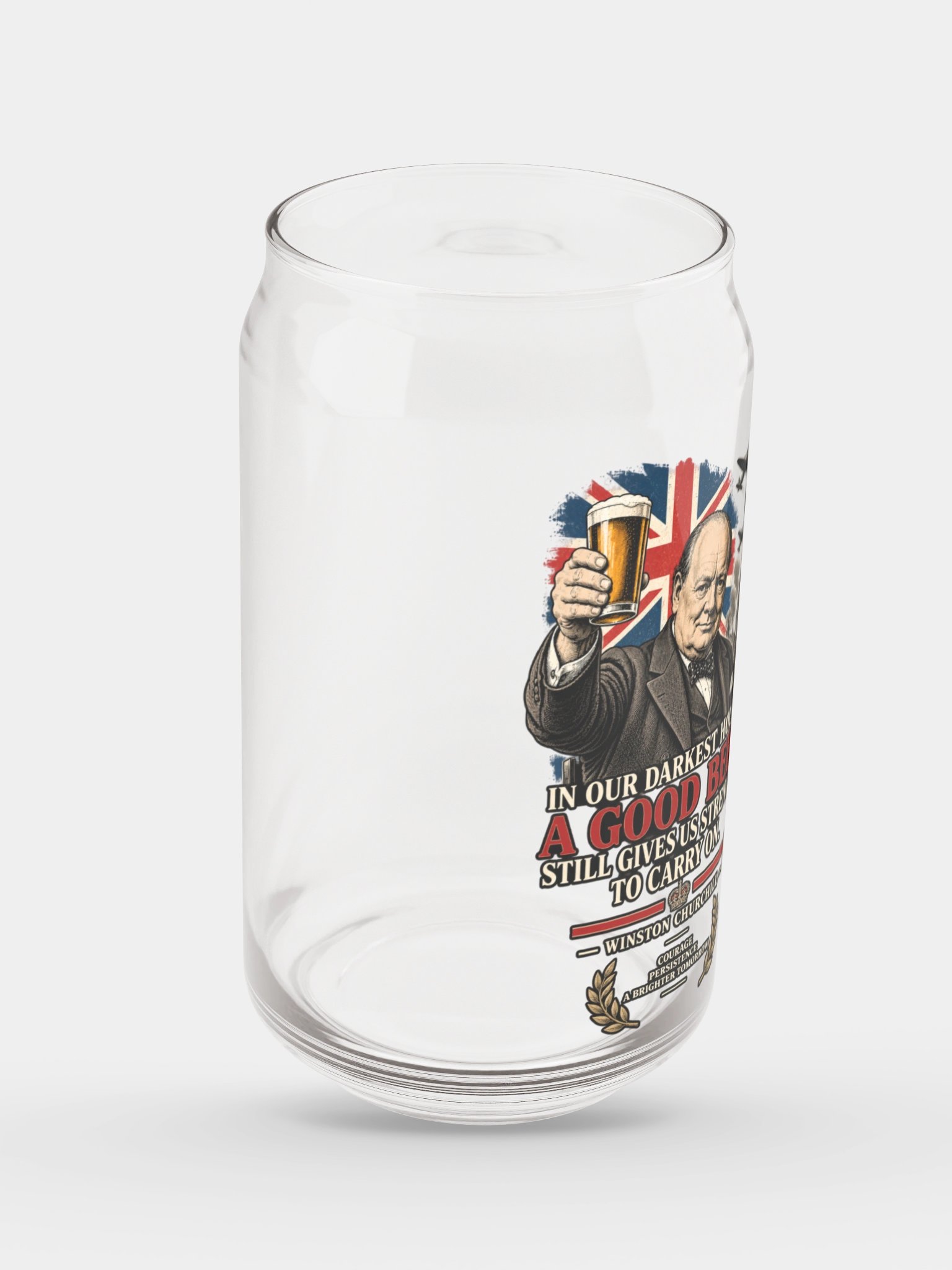 Churchill “A Good Beer” WWII Beer Glass product image (4)