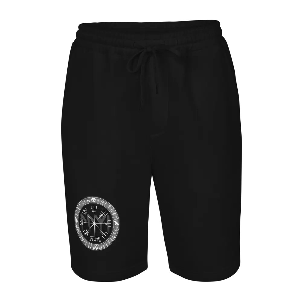 Nordische Runen | Weisser Vegvísir | Fleece Shorts product image (9)