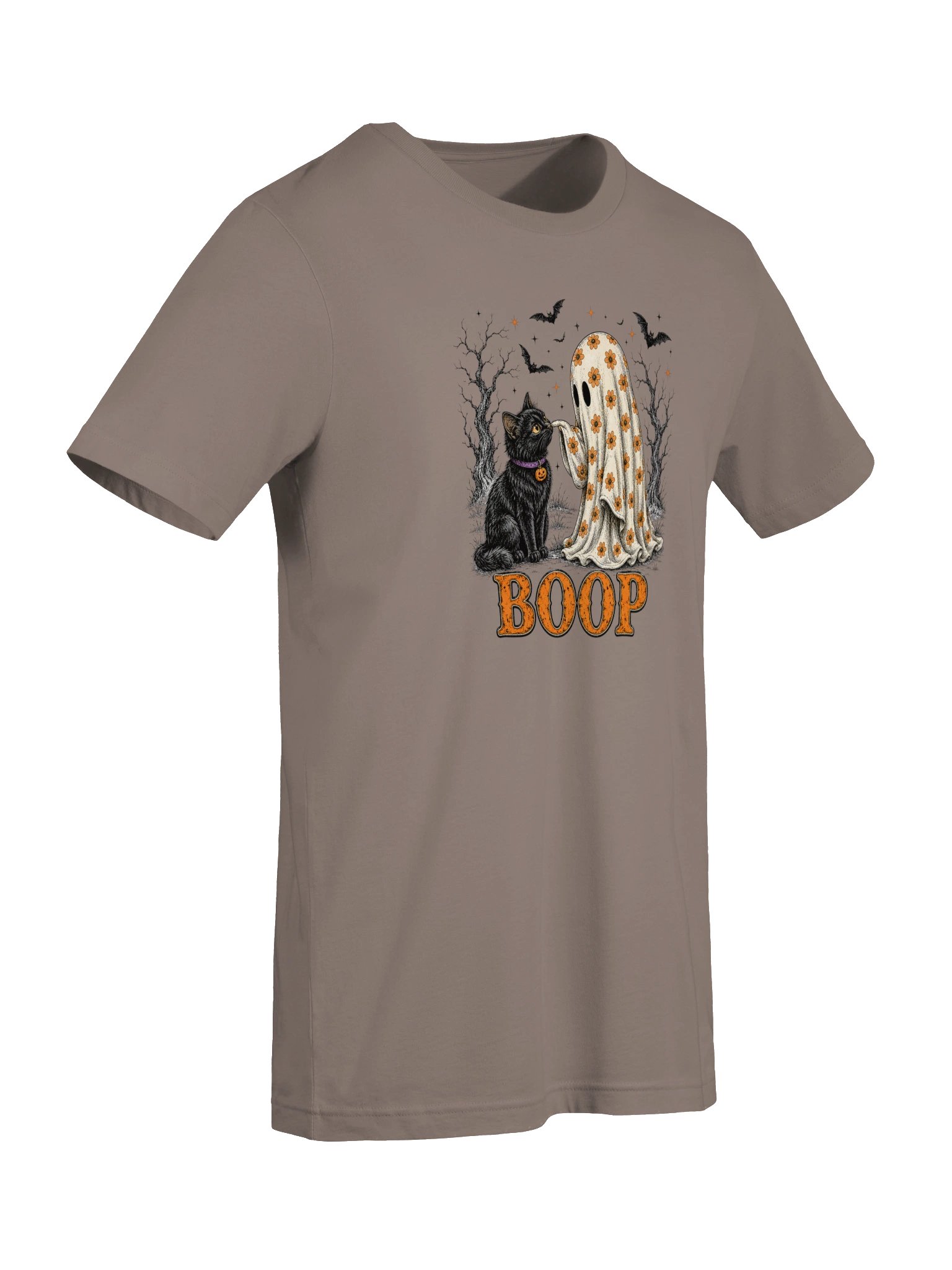 BOOP Ghost & Black Cat Halloween T-Shirt product image (68)