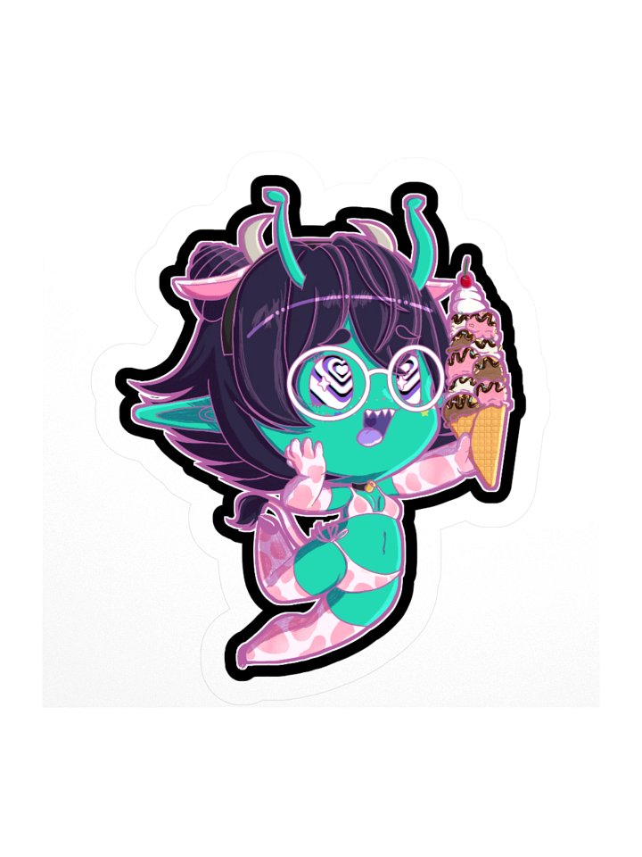 I Scream Chibi Kiss-Cut Sticker Strawberry Milk Edition product image (2)
