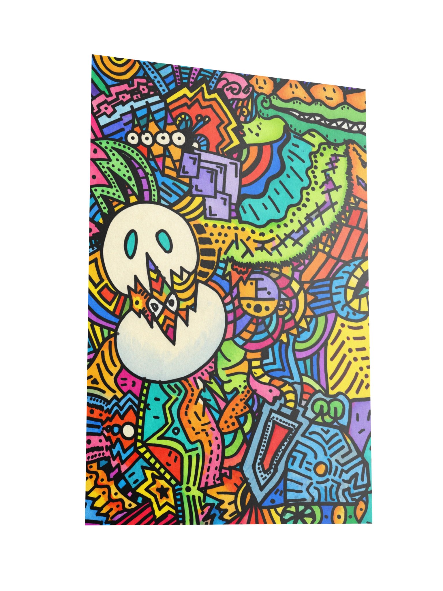 #4 Running from Thoughts - Color Poster product image (2)