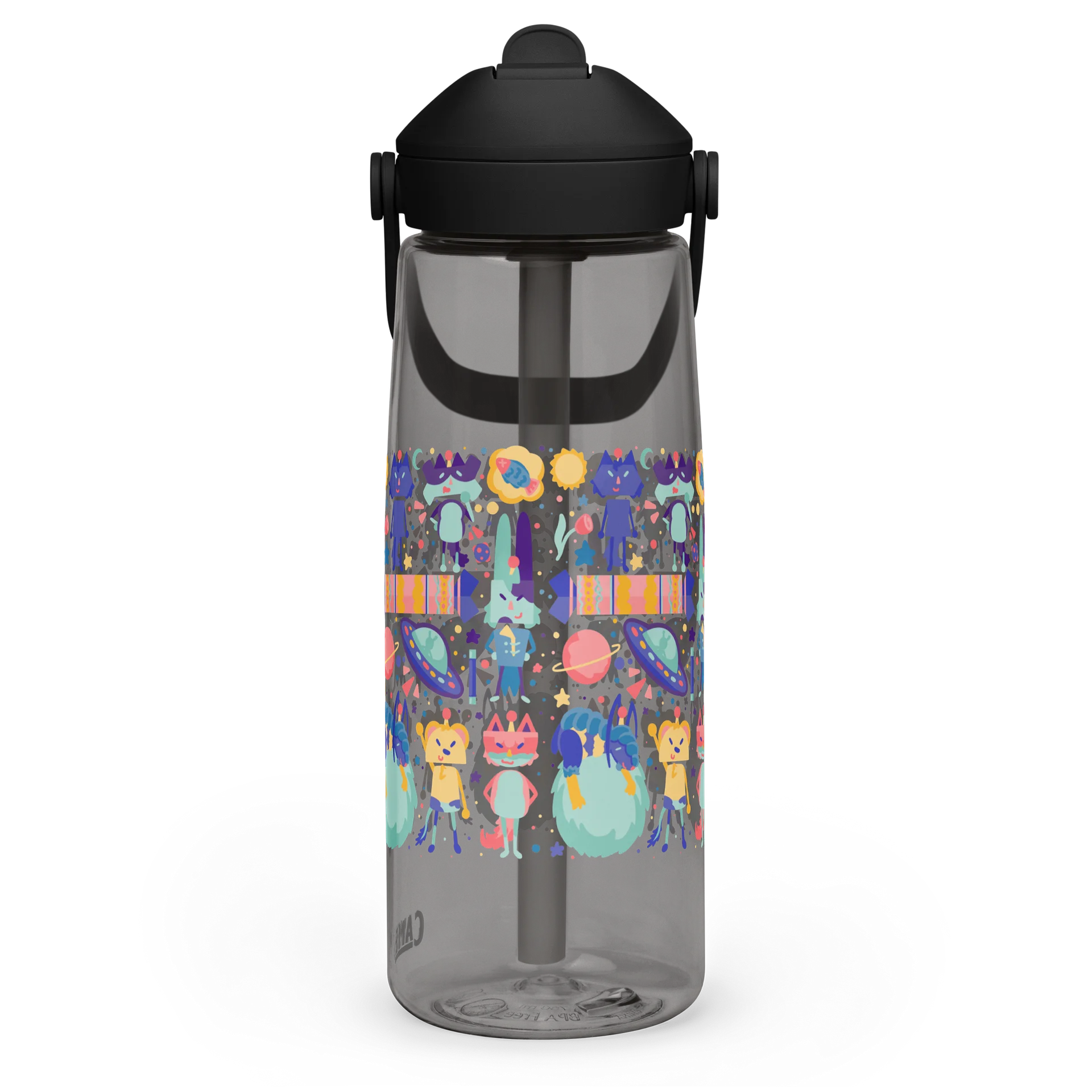 Cozy Cosmos Crew Clear Water Bottle product image (8)