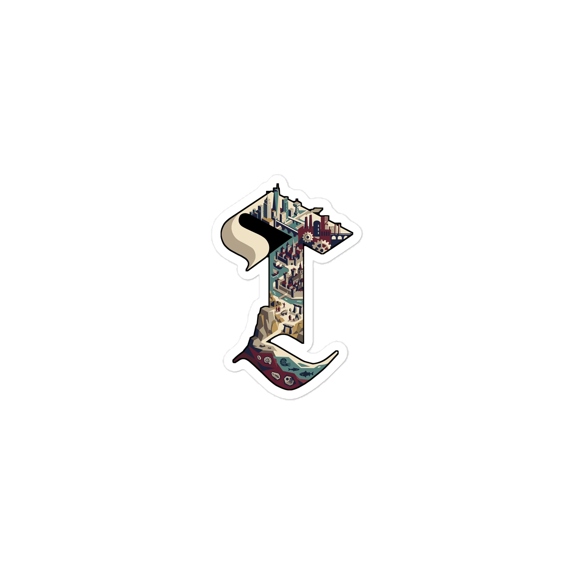 The Letter T Sticker, view 2