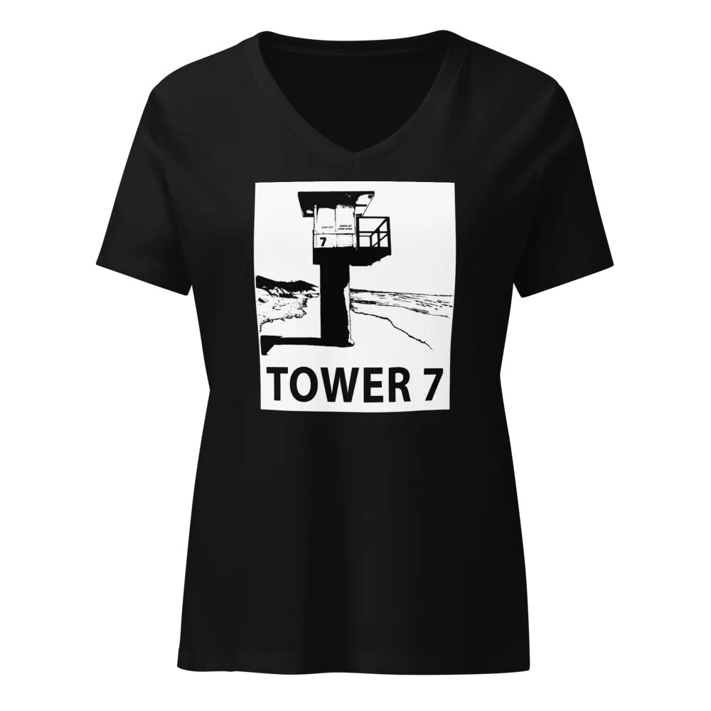 Tower 7 Women's V-Neck T-Shirt product image (1)