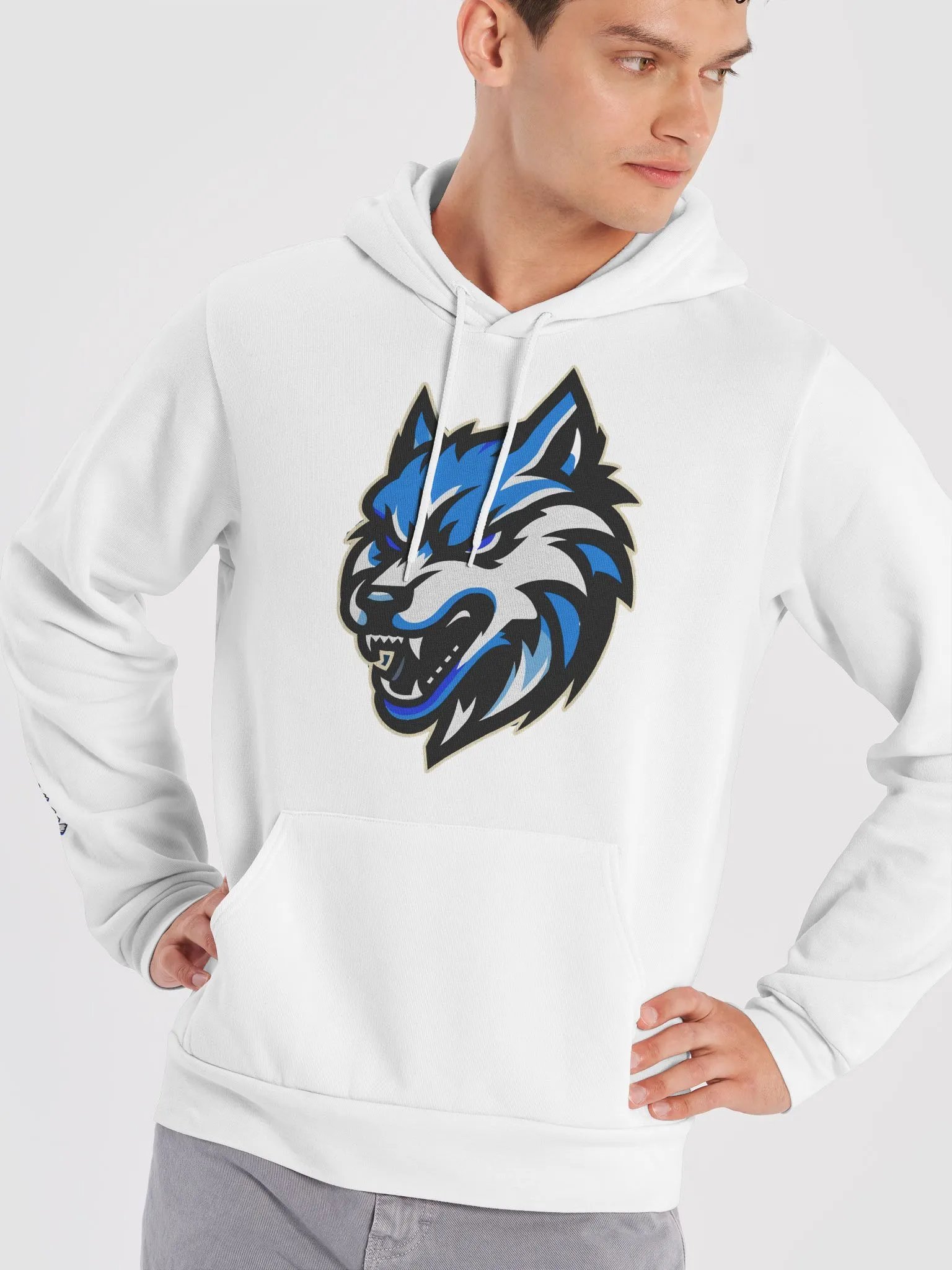 Wolf Pack Hoodie White product image (12)