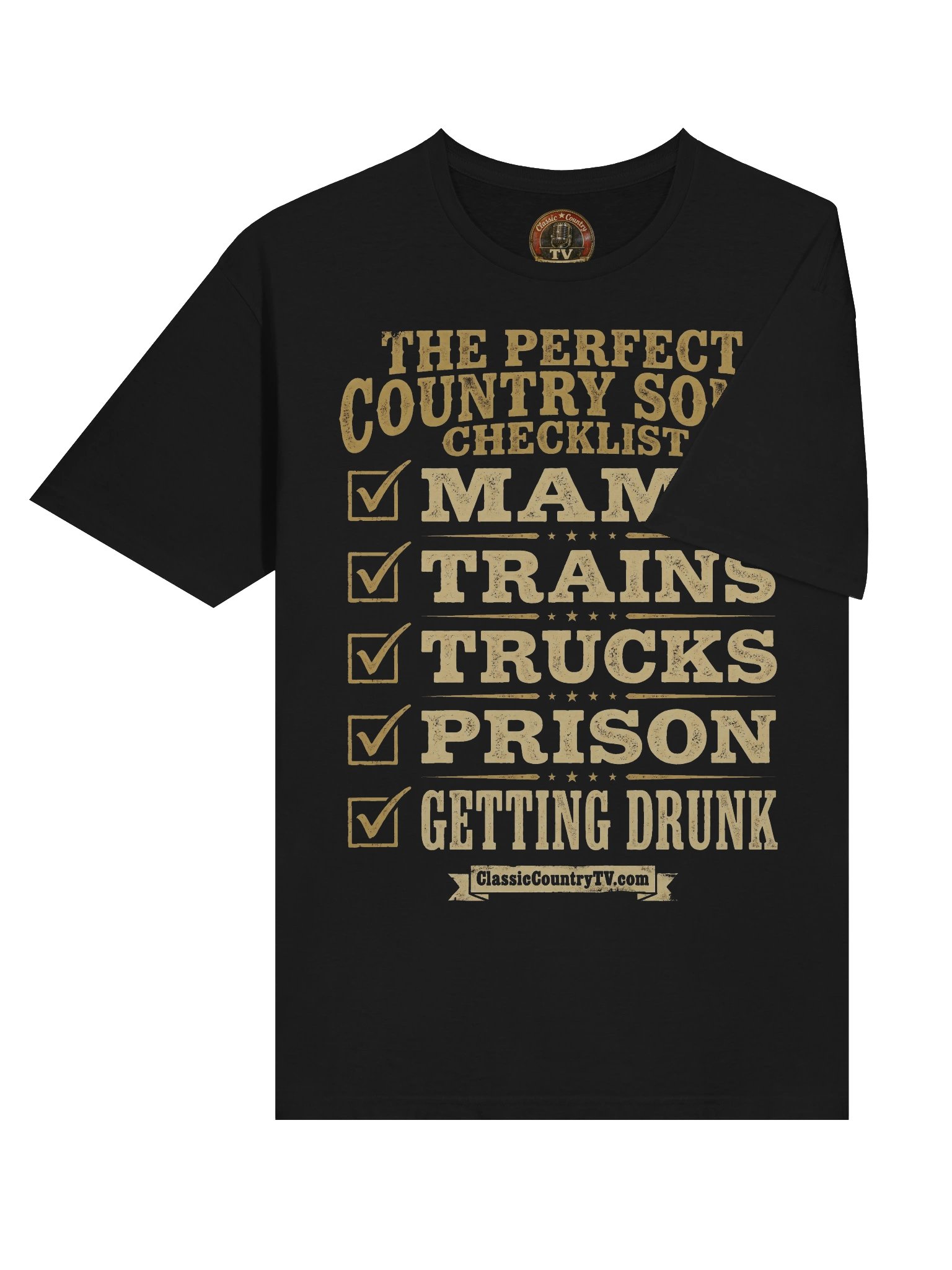 "The Perfect Country Song Checklist" T-Shirt product image (6)