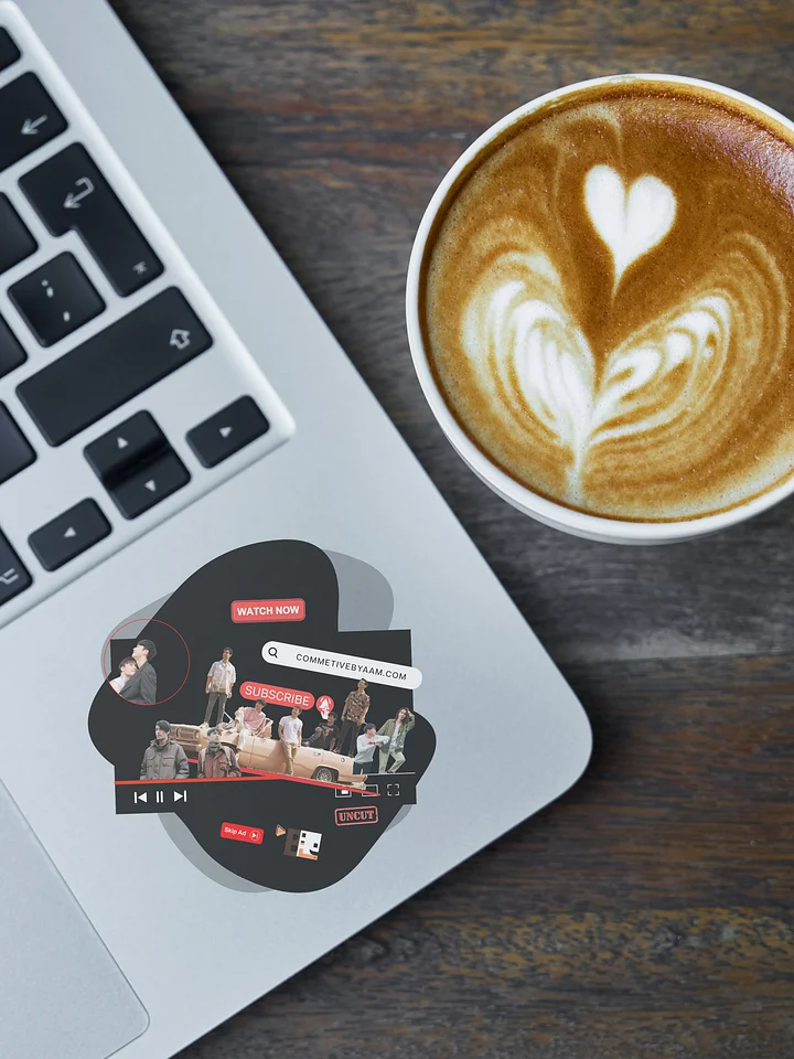 “Watch Now, Feel Everything” Sticker – Commetive Universe Edition product image (2)