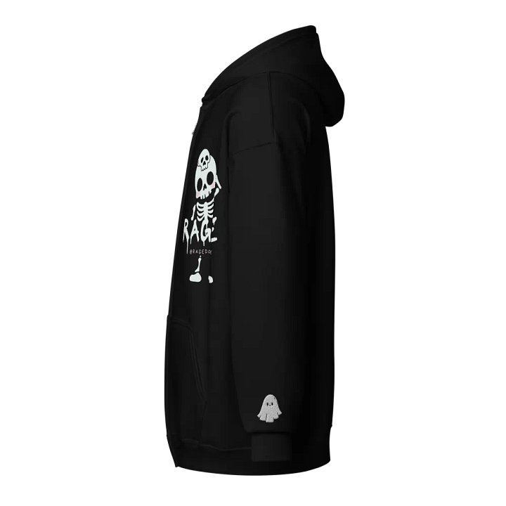 Ghostly Rage - Skull Zip Hoodie product image (2)