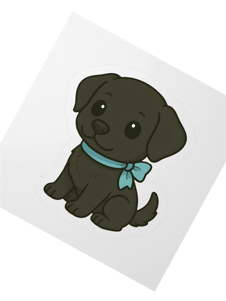 Prostate Cancer Awareness Puppy Kiss Cut Sticker product image (2)
