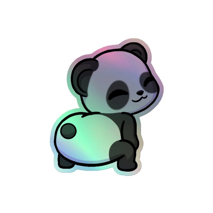 Panda Twerk Holographic Sticker product image (2)