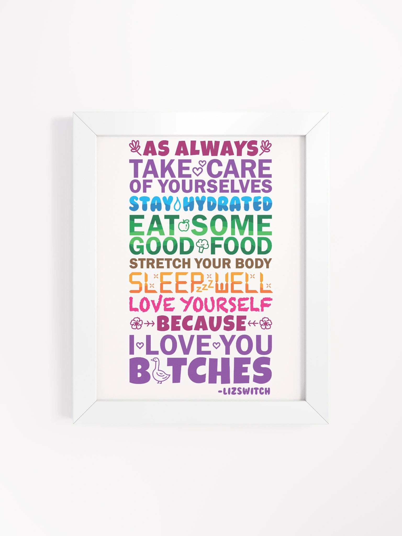 Goodbye Message Framed Poster product image (66)