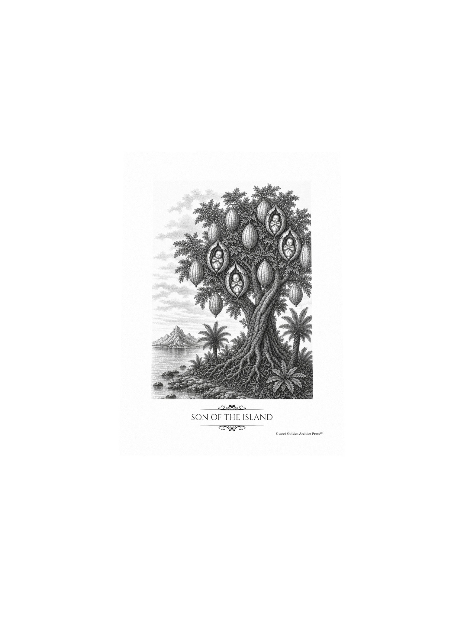 Son of the Island — Engraving Art Print (Waqwaq) product image (4)