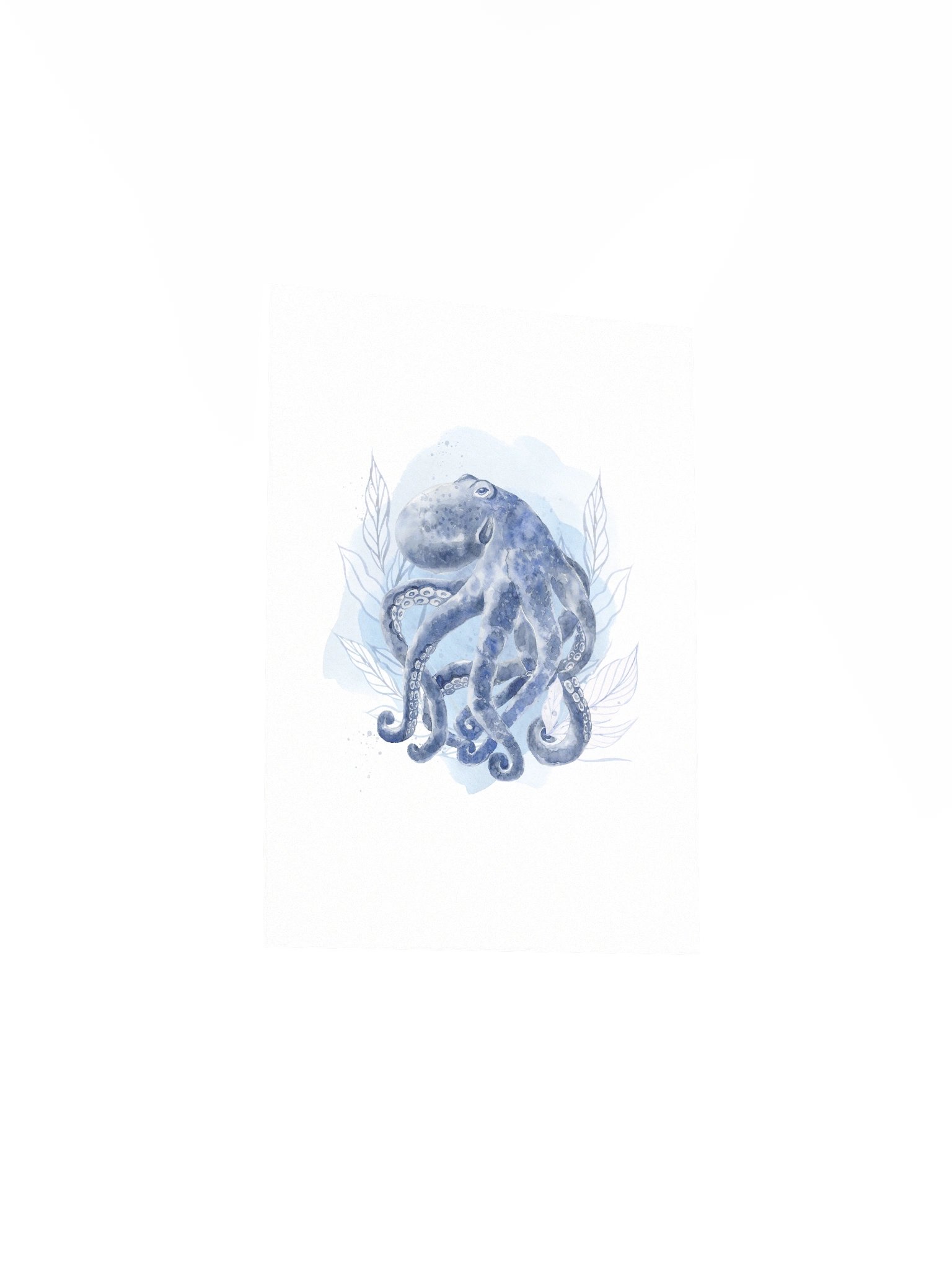 Inky Octopus Blue Toned Print product image (5)