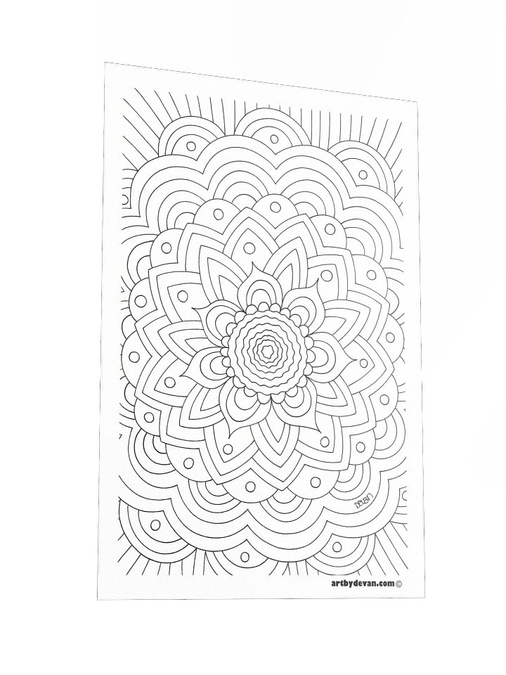 Color Your Own Art: Elaborate Mandala product image (2)