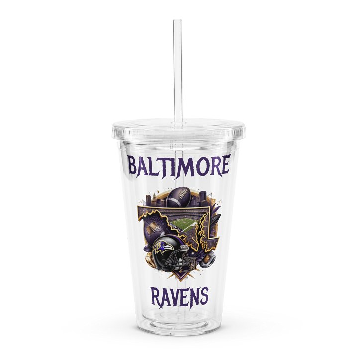 Baltimore Cityscape Clear Tumbler (16 oz) product image (1)