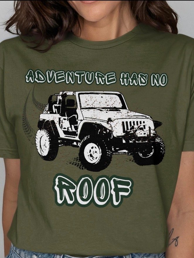 Adventure Has No Roof Off-Road Jeep SUV Mud Splattered Graphic Design Print Outdoor Enthusiast product image (10)