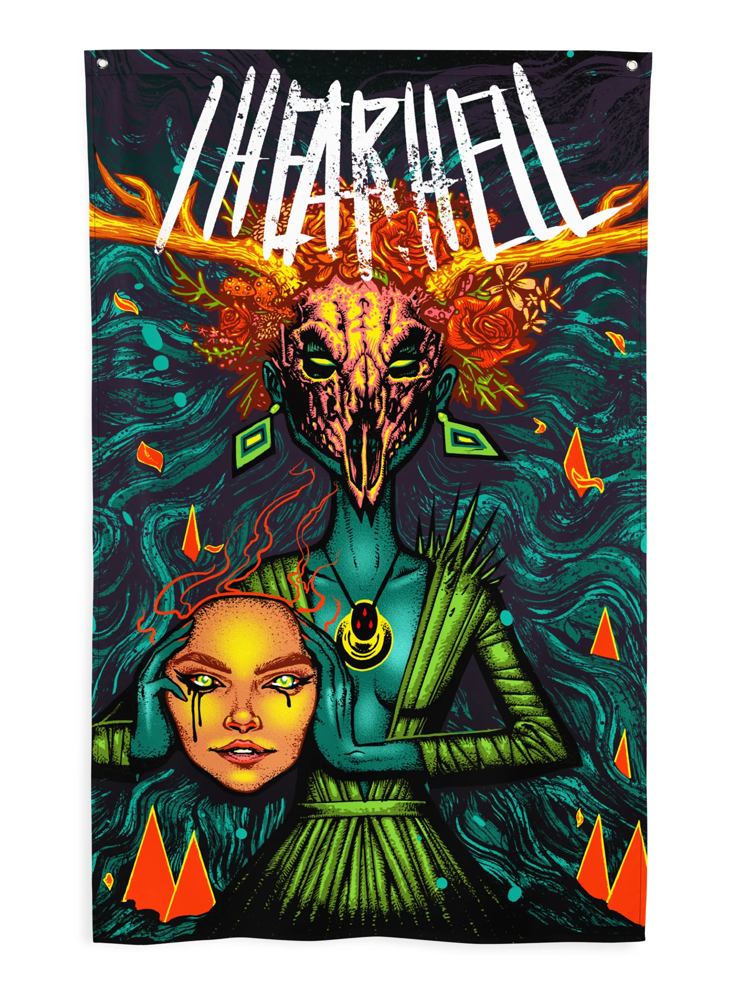 vvitchclvb - "I Hear Hell" Wall Flag product image (1)