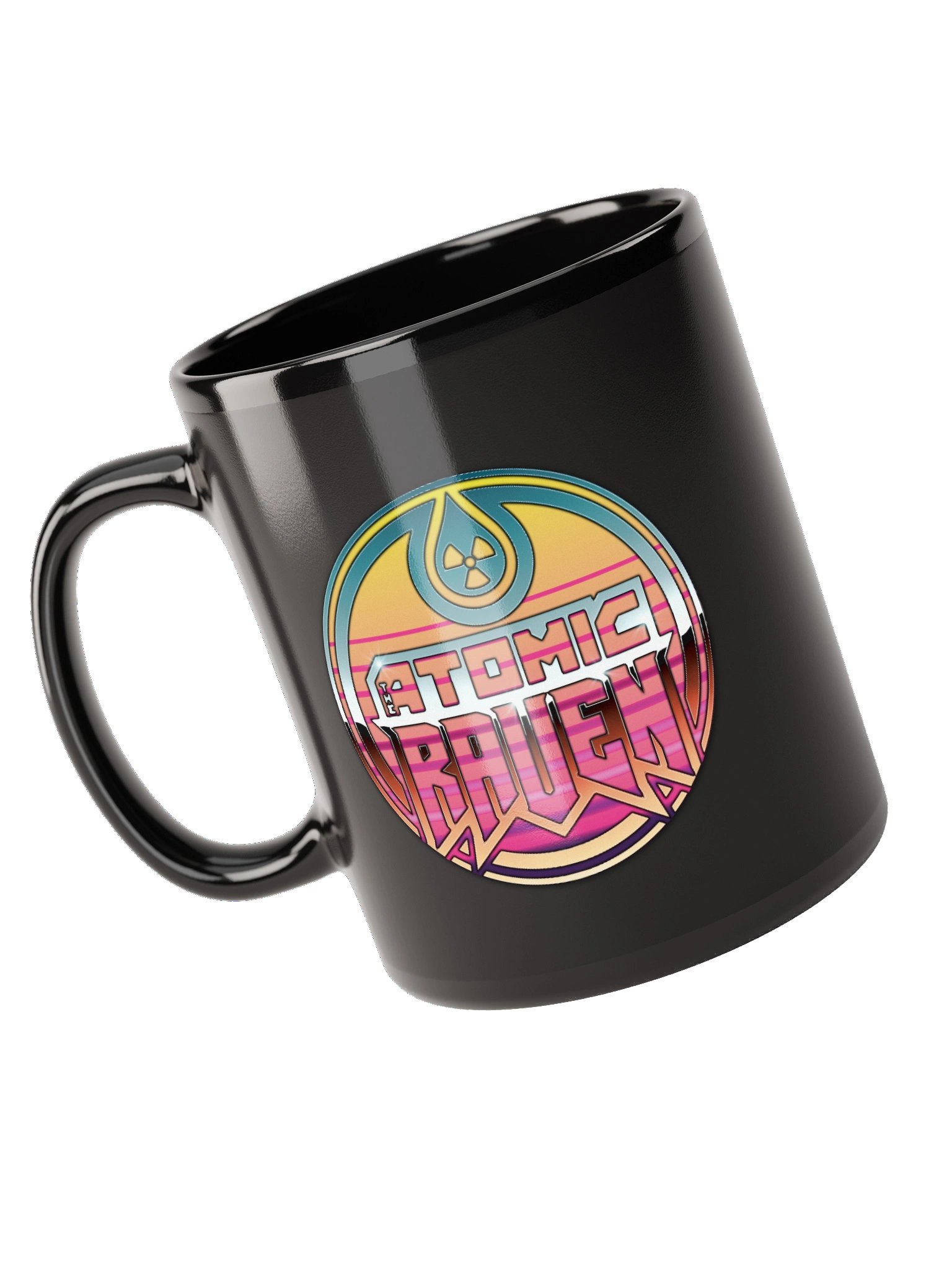 SynthRaven 80s Black Mug product image (5)