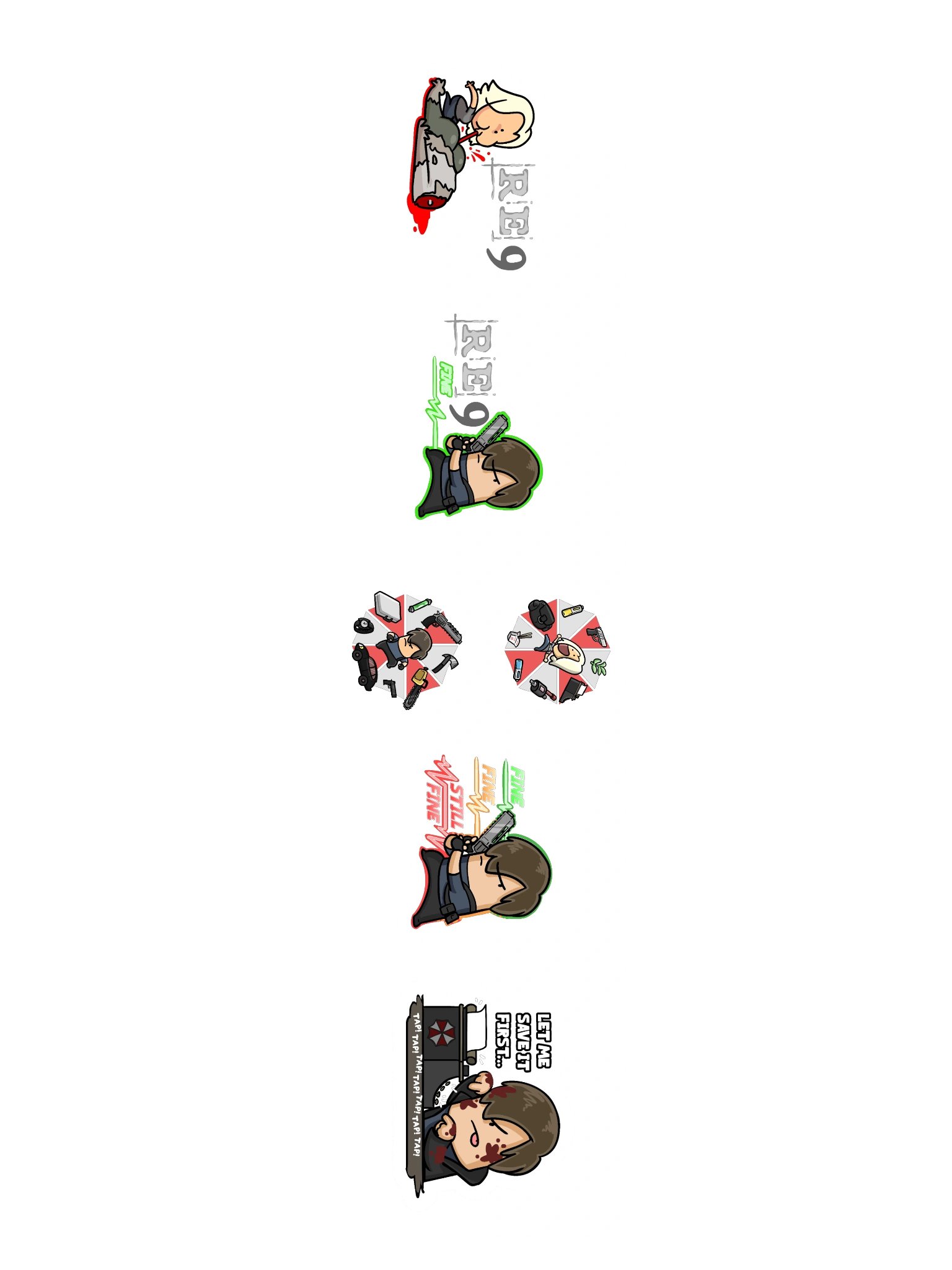 RE9 Sticker Set product image (3)